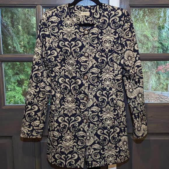 Vegan Paisley Jacket 🖤 🇺🇦Ukrainian fashion brand, made in Turkey 🇹🇷 - Picture 2 of 16